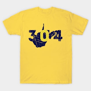 304 West Virginia Mountaineers Represent Vintage T-Shirt